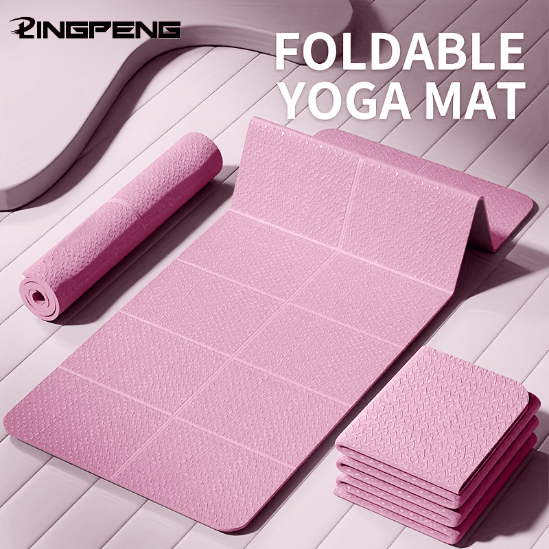 Outdoor Camping Floor Mat - Foldable Yoga Mat TPE 61x183cm Non-Slip
