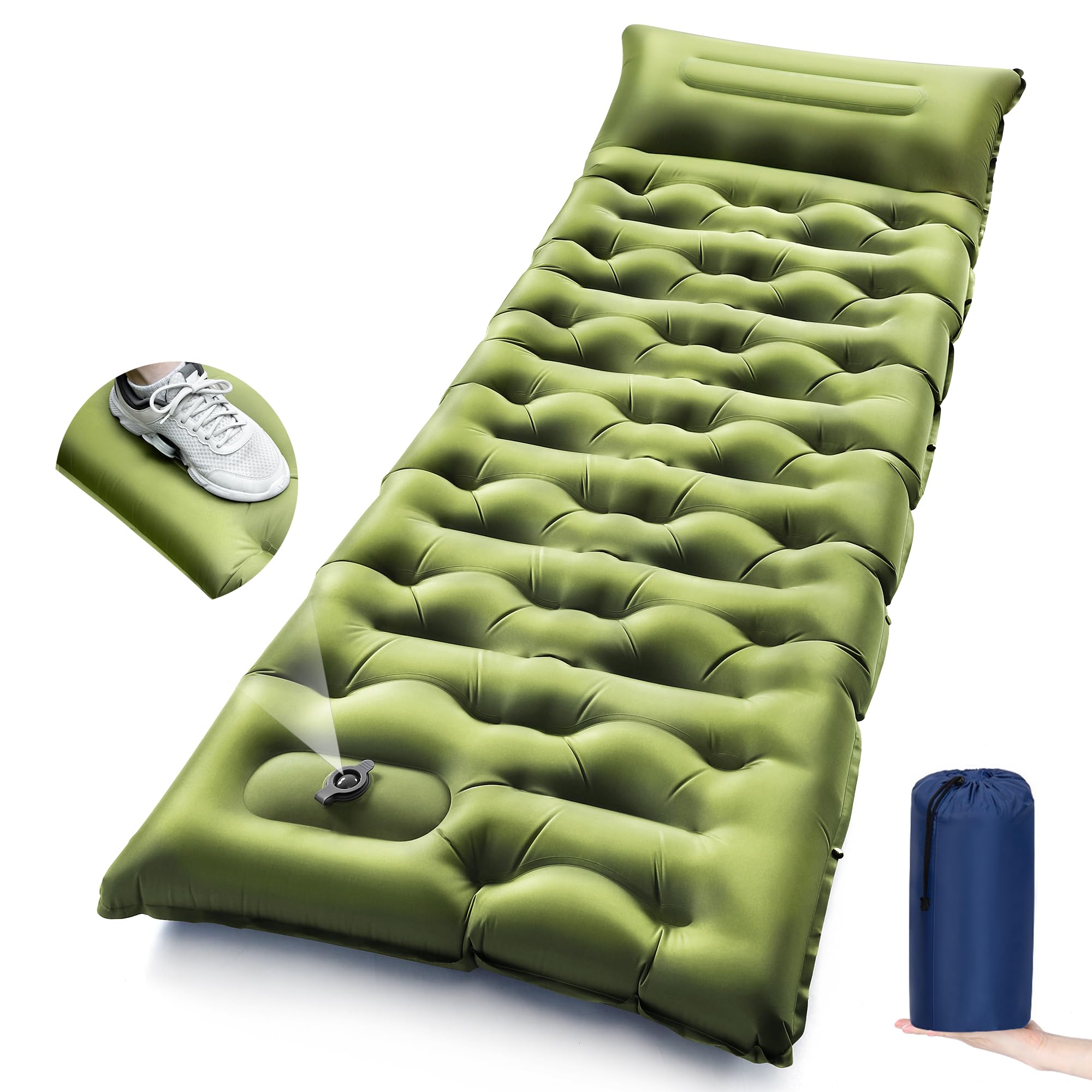 Inflatable Mattress - Thick Inflatable Camping Sleeping Pad with
