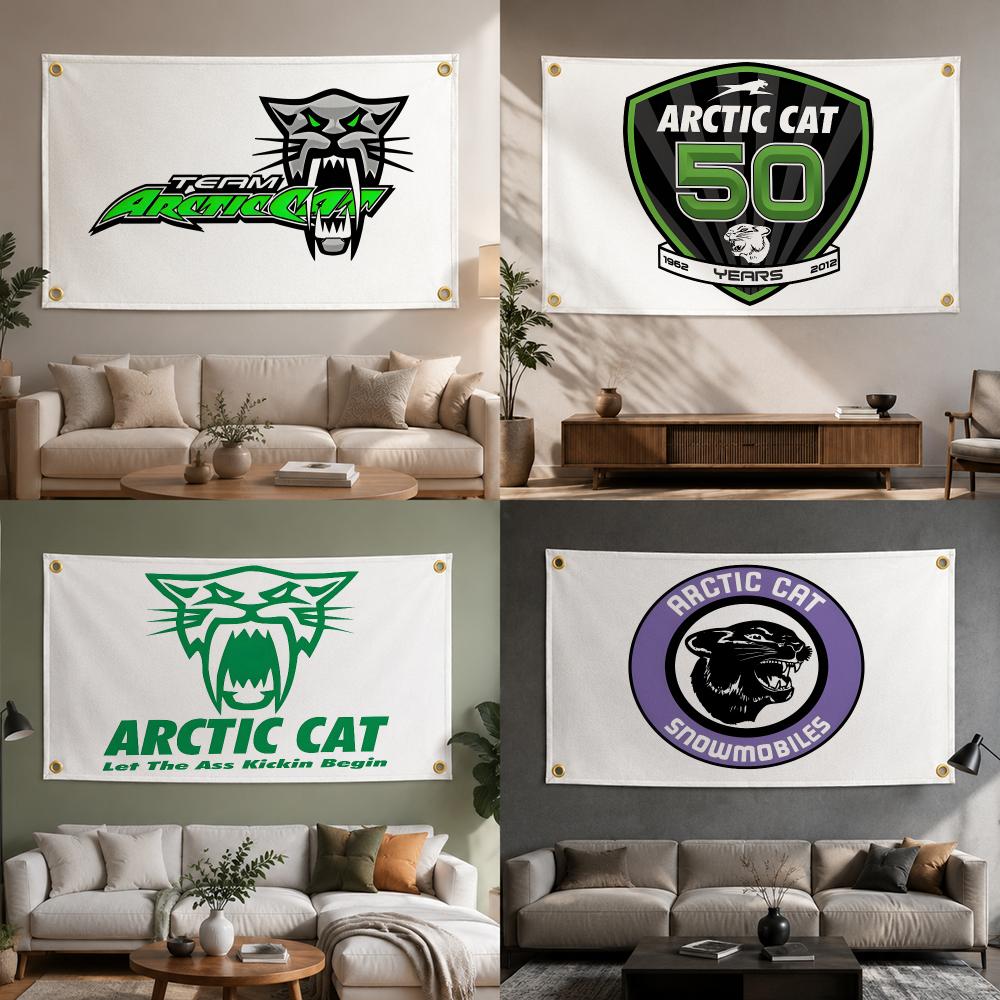 Outdoor Camping Brand - Powersports Brand Arctic Cat Flags Fashion