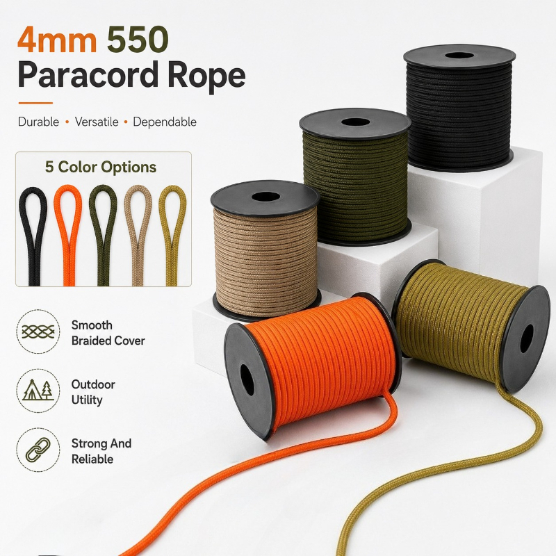 Outdoor Camping Extension Cord - 10-50Meters Meetee 4mm 550 Parachute Rope