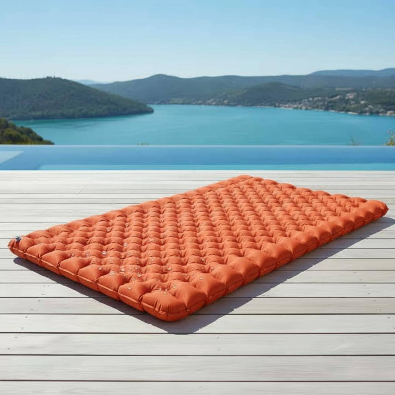 Outdoor Camping Floor Mat - Inflatable Camping Mat Nylon TPU Inflatable