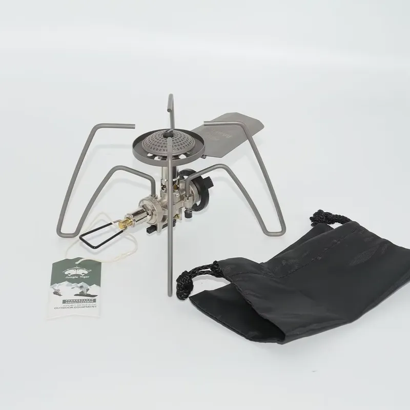 Outdoor Camping Gas Stove - Portable Foldable Titanium Camping Stove 2900W