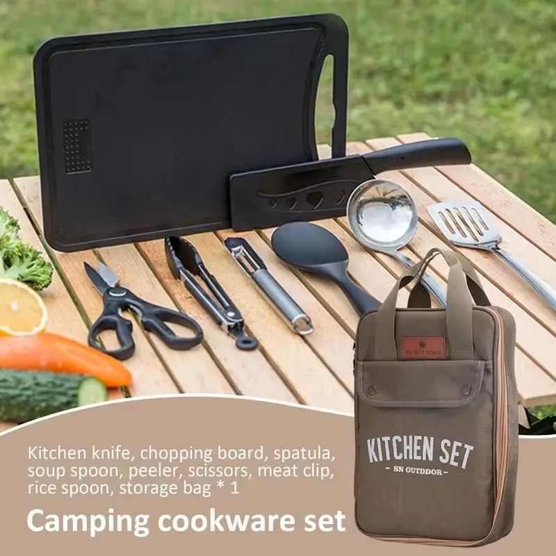 8pcs Camping Kitchen Cookware  - огляд і ціна Outdoor Camping World
