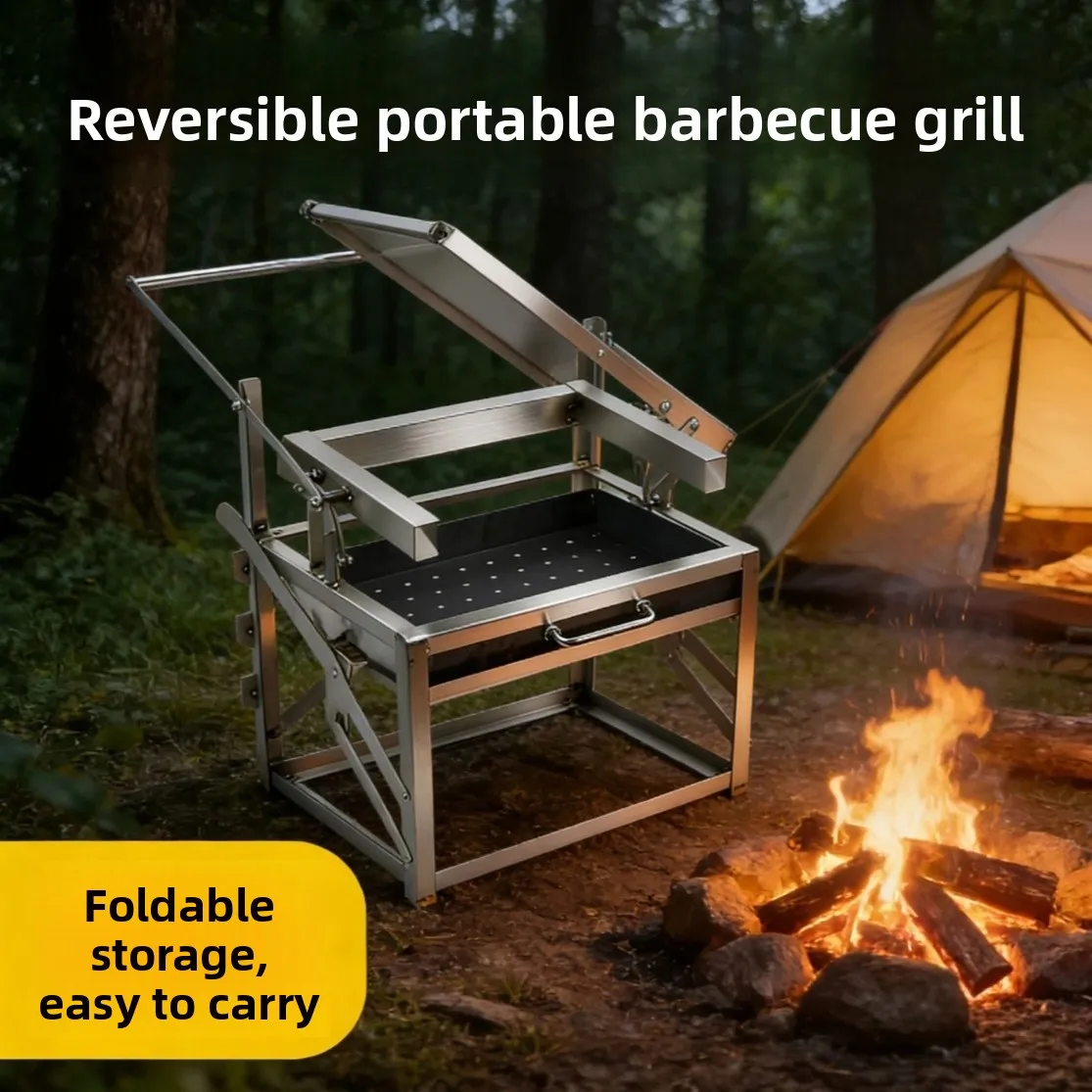 Durable Auto Rotating Bbq Gril - огляд і ціна Outdoor Camping Grill