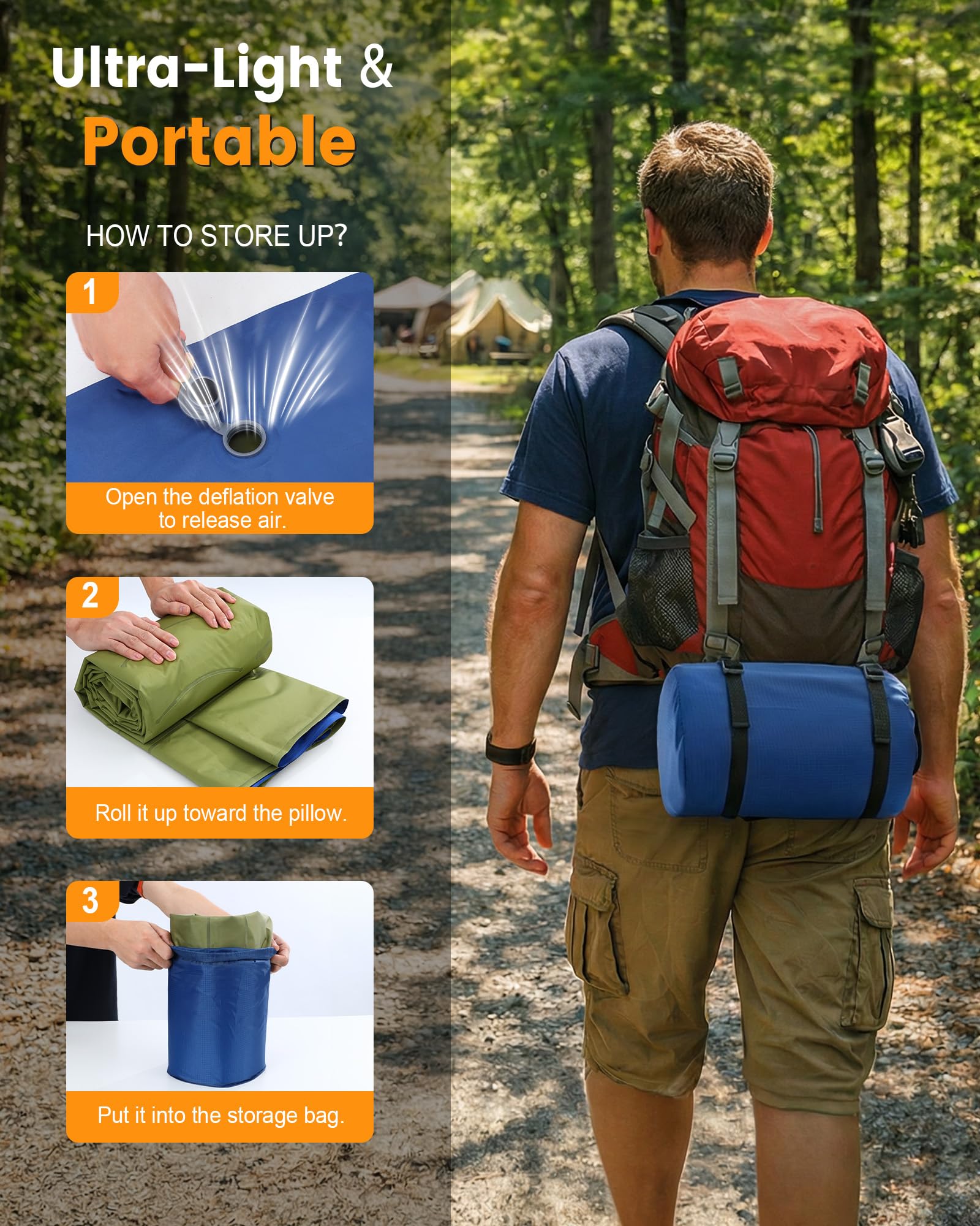 Thick Inflatable Camping Sleep - огляд і ціна Inflatable Mattress