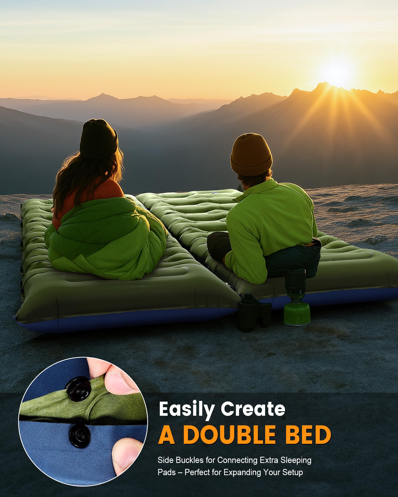 Thick Inflatable Camping Sleep - огляд і ціна Inflatable Mattress