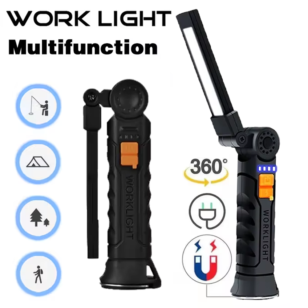 Portable COB LED Flashlight US - огляд і ціна Outdoor Camping Light Portable
