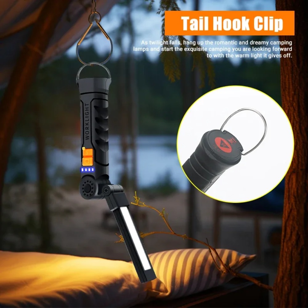 Portable COB LED Flashlight US - огляд і ціна Outdoor Camping Light Portable