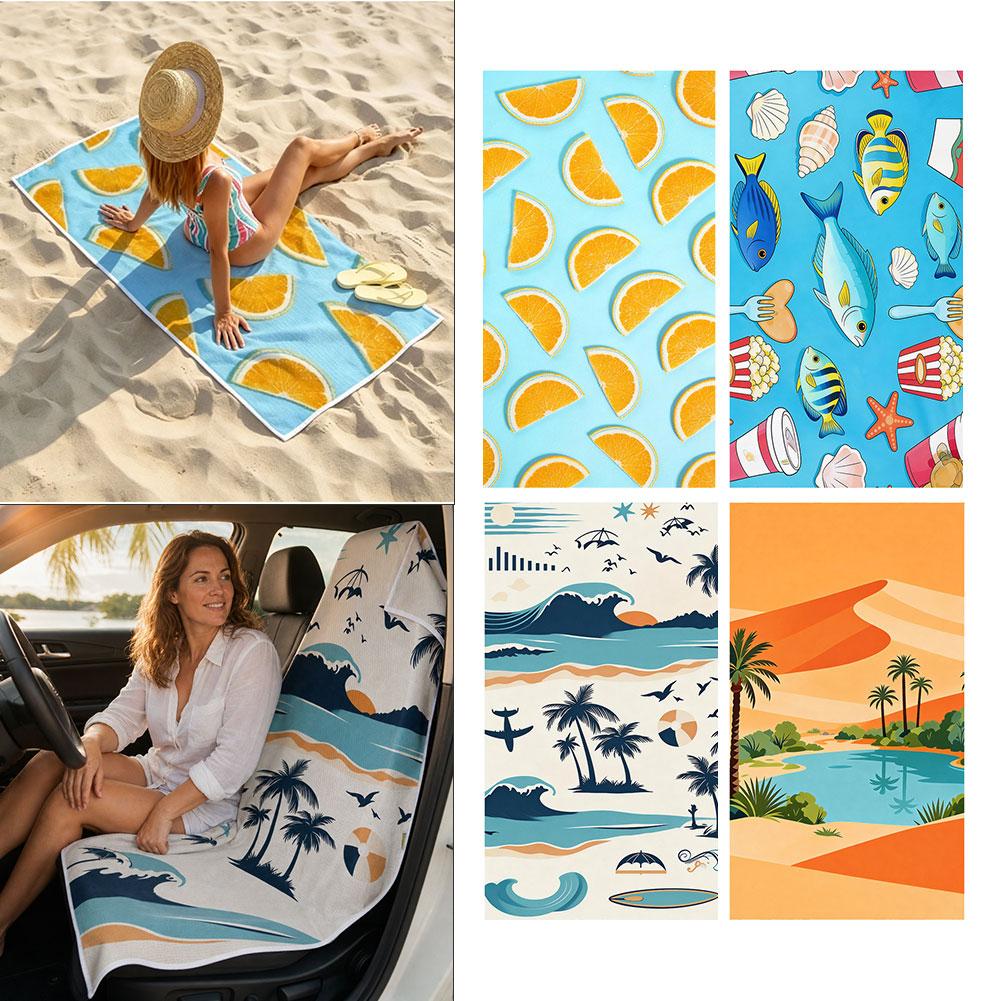 2‑in‑1 Beach Towel Car Seat Co - огляд і ціна Outdoor Camping Floor Mat