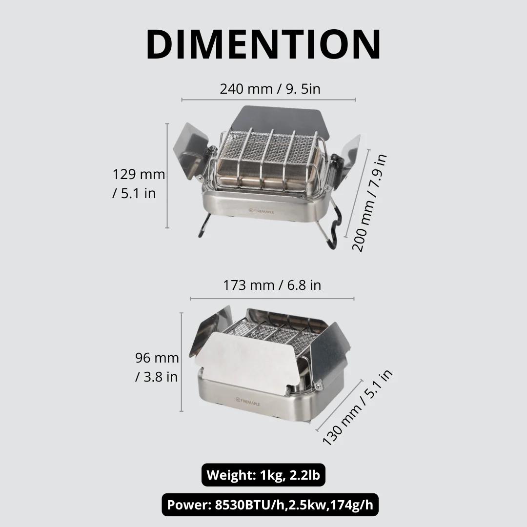 Fire-Maple Sunflower X Gas Cam - огляд і ціна Outdoor Camping Gas Heater