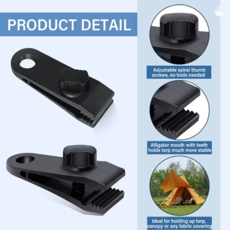  Camping Tarp Clips Outdoor C - огляд і ціна Outdoor Camping Extension Cord