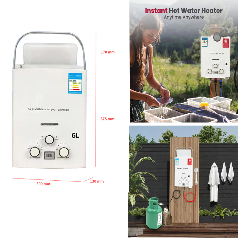 Propane Water Heater 6L Instan - огляд і ціна Outdoor Camping Gas Heater