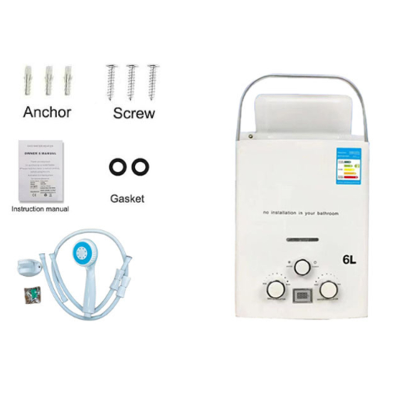 Propane Water Heater 6L Instan - огляд і ціна Outdoor Camping Gas Heater