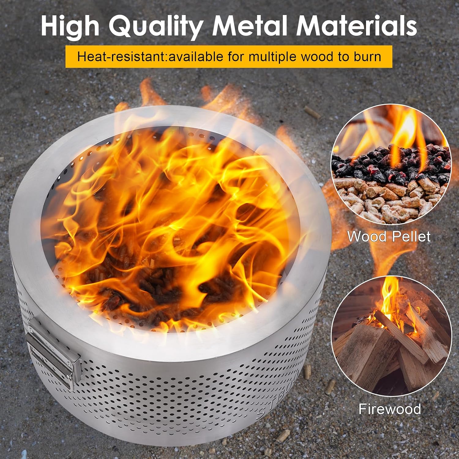20Inch Large Firepit - Fire Pi - огляд і ціна Outdoor Camping Fire Pit