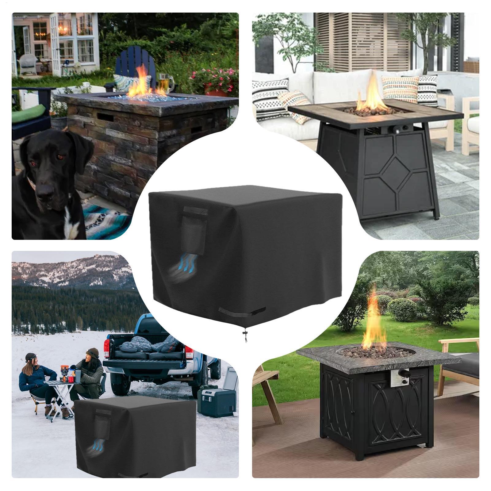 Fire Pit Cover Square 30 Inch  - огляд і ціна Outdoor Camping Fire Pit