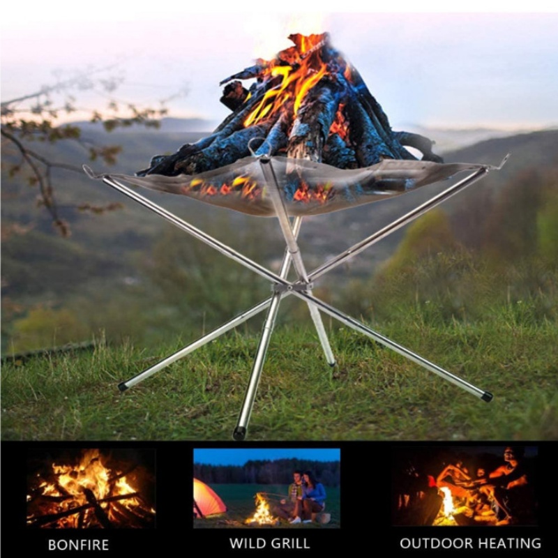 Outdoor BBQ Bonfire Rack Porta - огляд і ціна Outdoor Camping Fire Pit