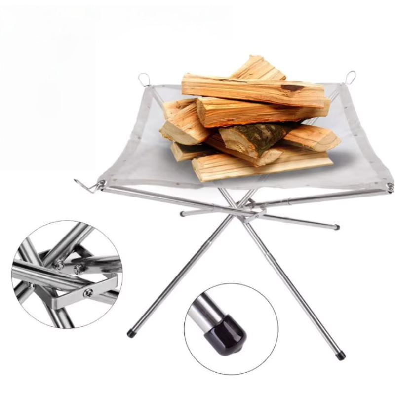 Outdoor BBQ Bonfire Rack Porta - огляд і ціна Outdoor Camping Fire Pit