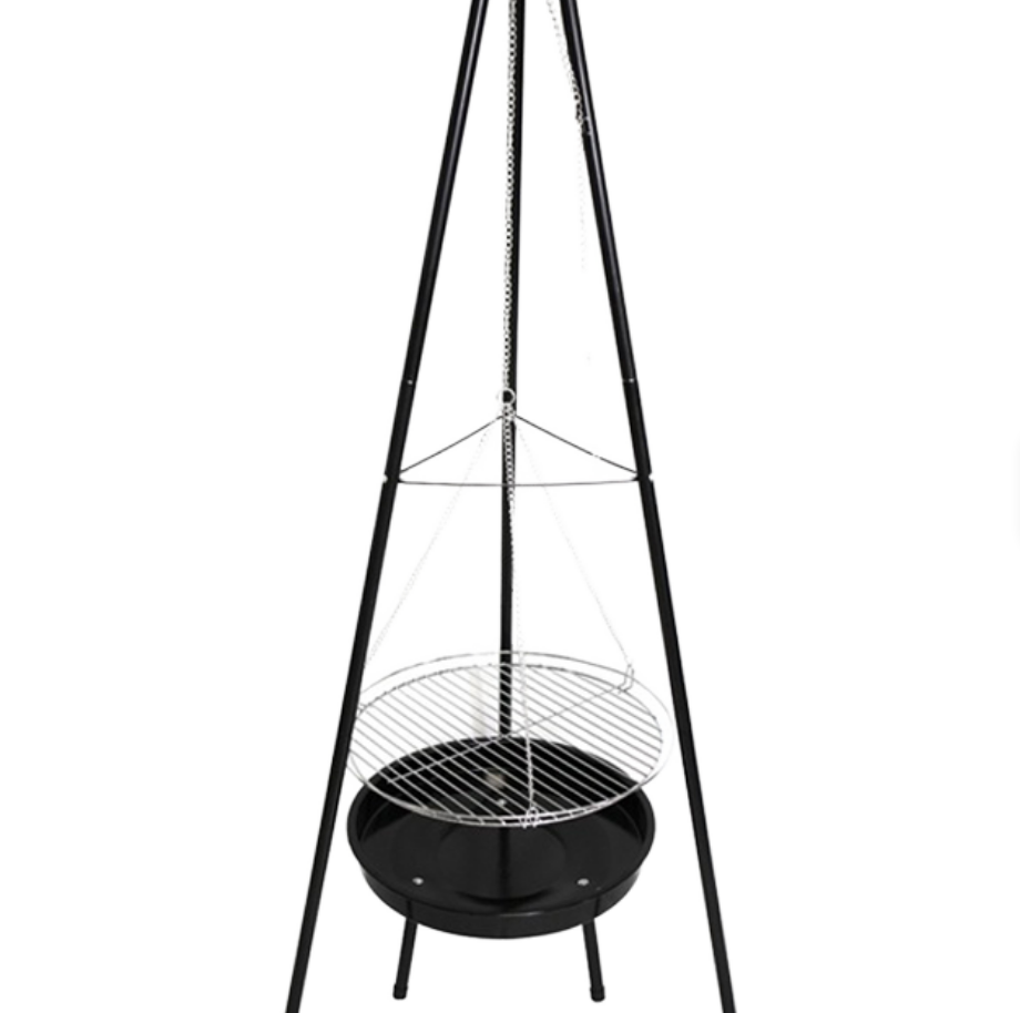 Heavy-Duty Tripod Hanging BBQ  - огляд і ціна Outdoor Camping Fire Pit