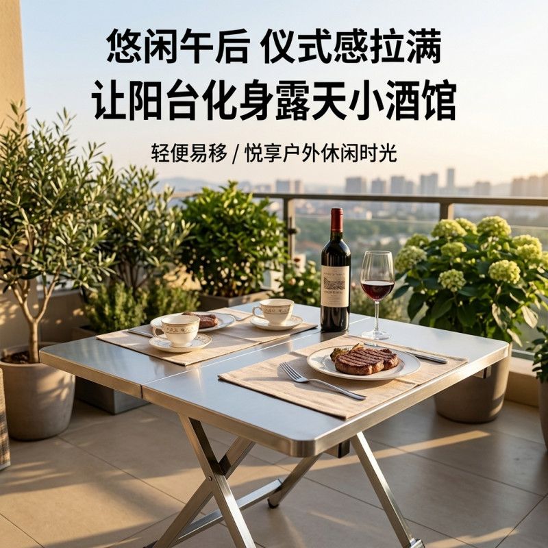 Stainless Steel Folding Campin - огляд і ціна Outdoor Camping Cooking Table