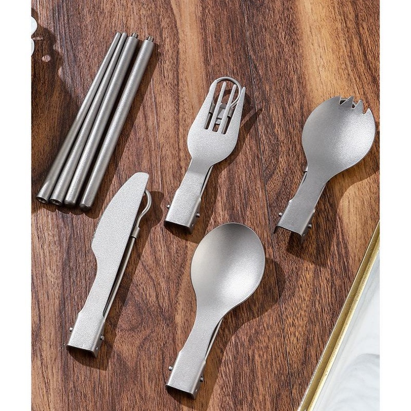 Titanium Foldable Utensil Set  - огляд і ціна Outdoor Camping World