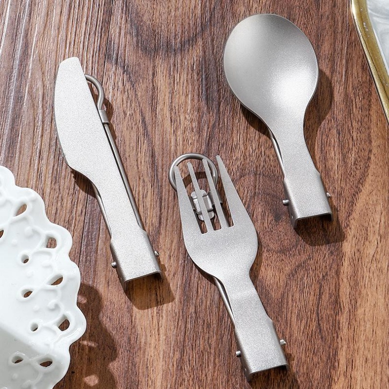Titanium Foldable Utensil Set  - огляд і ціна Outdoor Camping World
