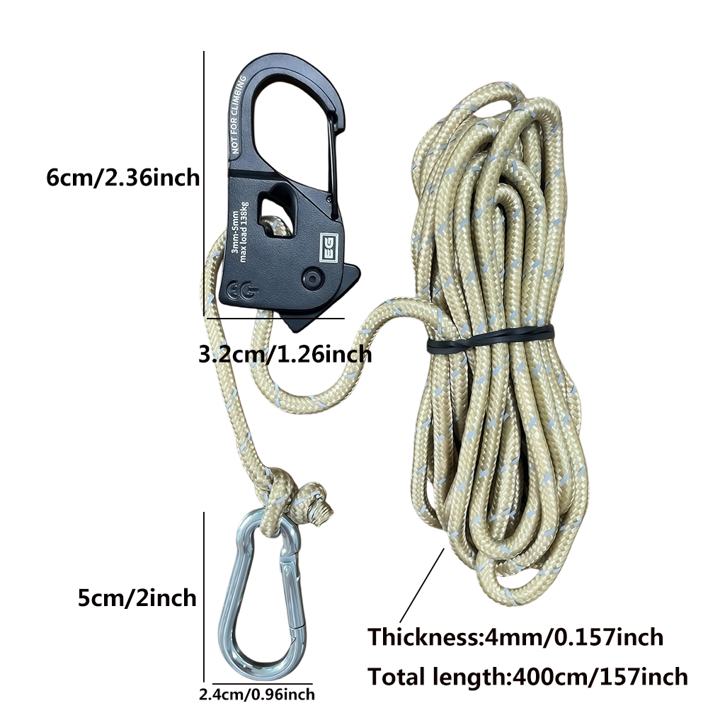 2Pcs 4m Camping Tent Cord Adju - огляд і ціна Outdoor Camping Extension Cord
