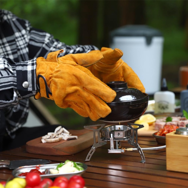 Outdoor BBQ Grilling Heatproof - огляд і ціна Outdoor Camping Grill