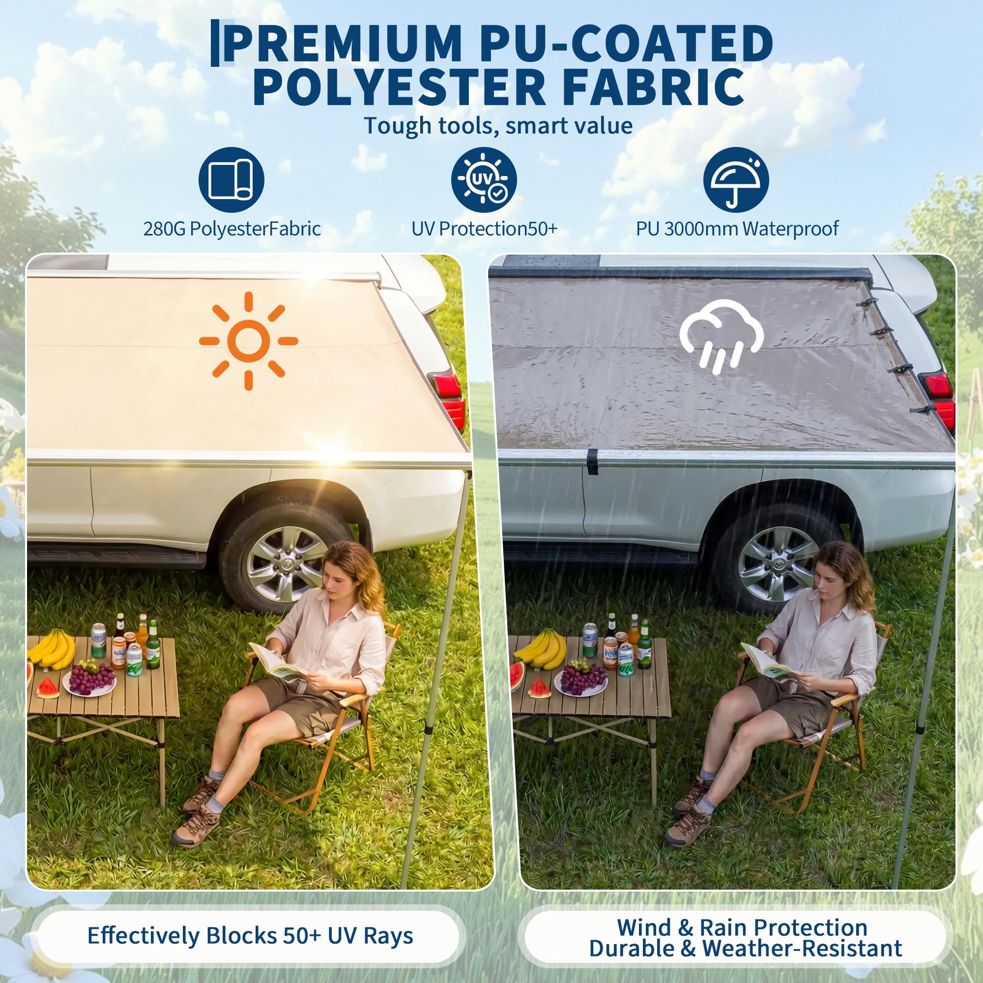 SUV Truck Van Roof Rack Awning - огляд і ціна Outdoor Camping Bag